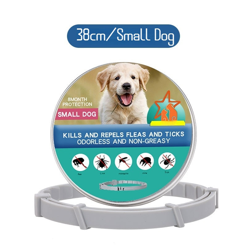 Retractable Dogs Mosquitoe Repellent Collar Pet Antiparasitic Anti Flea Tick Collar For Small Large Dog Cat Leash Pet Products