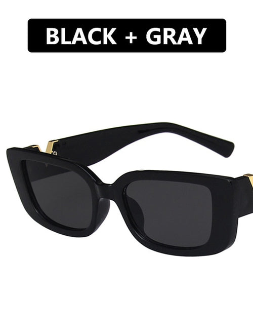 Load image into Gallery viewer, Retro Rectangle Sunglasses Women Brand Designer Vintage Small Frame Sun Glasses Ladies Classic Black Square Oculos De Sol
