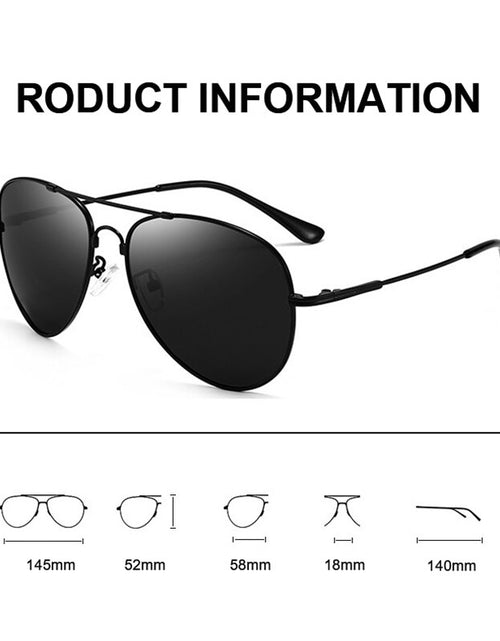 Load image into Gallery viewer, New Titanium Polarized Pilot Sunglasses Men Outdoor Car Driving Photochromic Memory metal Toad Sunglasses For Men UV400
