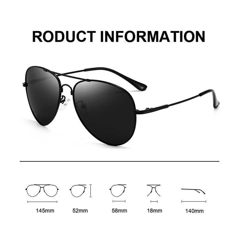 New Titanium Polarized Pilot Sunglasses Men Outdoor Car Driving Photochromic Memory metal Toad Sunglasses For Men UV400