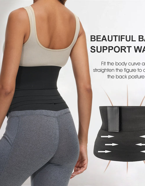 Load image into Gallery viewer, Waist Trainer for Women Snatch Me Up Bandage Wrap Lumbar Waist Support Belt Adjustable Belly Waist Wrap for Women General
