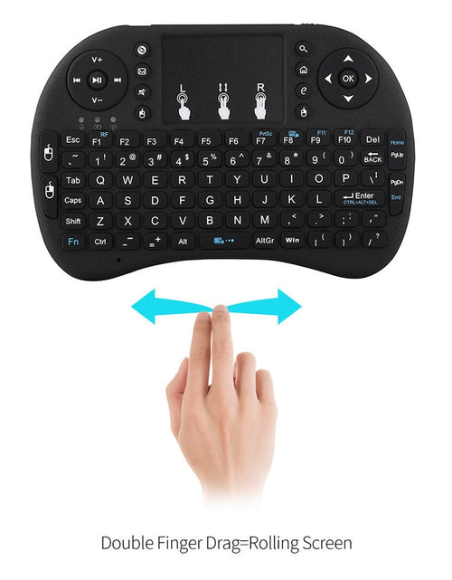 Load image into Gallery viewer, Mini Wireless Keyboard English Russian French Spanish Portuguese 2.4G Air Mouse Remote Touchpad for Android TV Box PC
