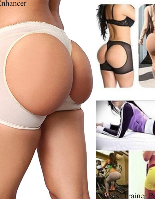 Load image into Gallery viewer, Womens Butt Lifter Panties Tummy Control Seamless Enhancer Body Shaper Briefs Underwear Booty Top Waist Trainer Polyester
