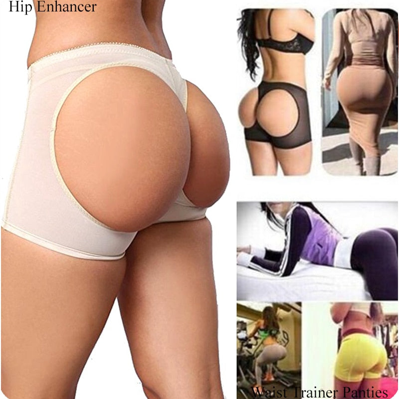 Womens Butt Lifter Panties Tummy Control Seamless Enhancer Body Shaper Briefs Underwear Booty Top Waist Trainer Polyester