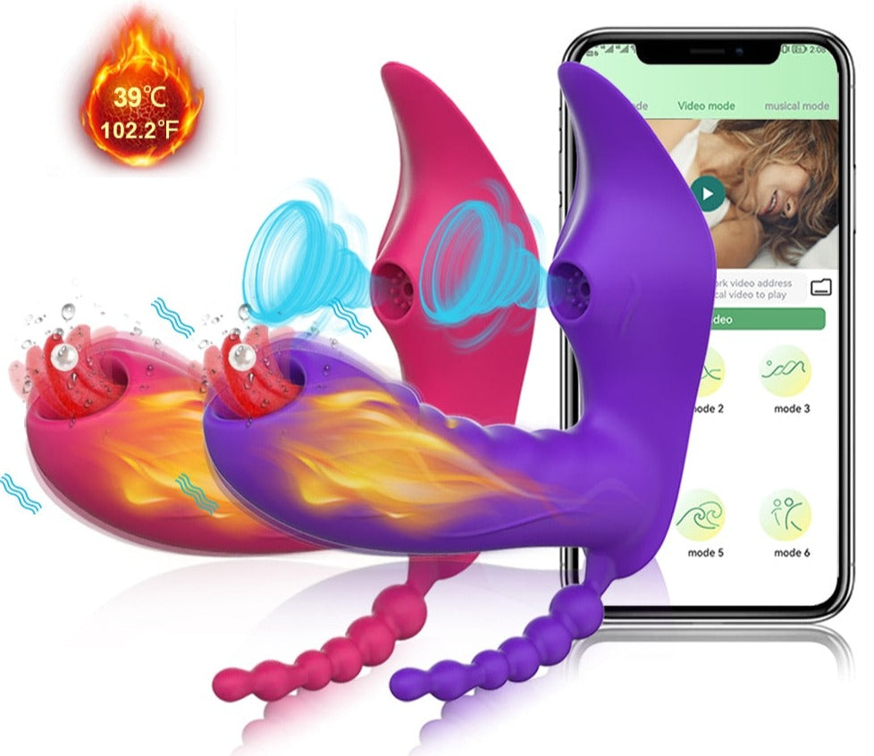 3 in 1 Bluetooth APP Dildo Vibrator Female Wireless Remote Control Sucker Clitoris Stimulator Sex Toys for Women Couple Adult 18