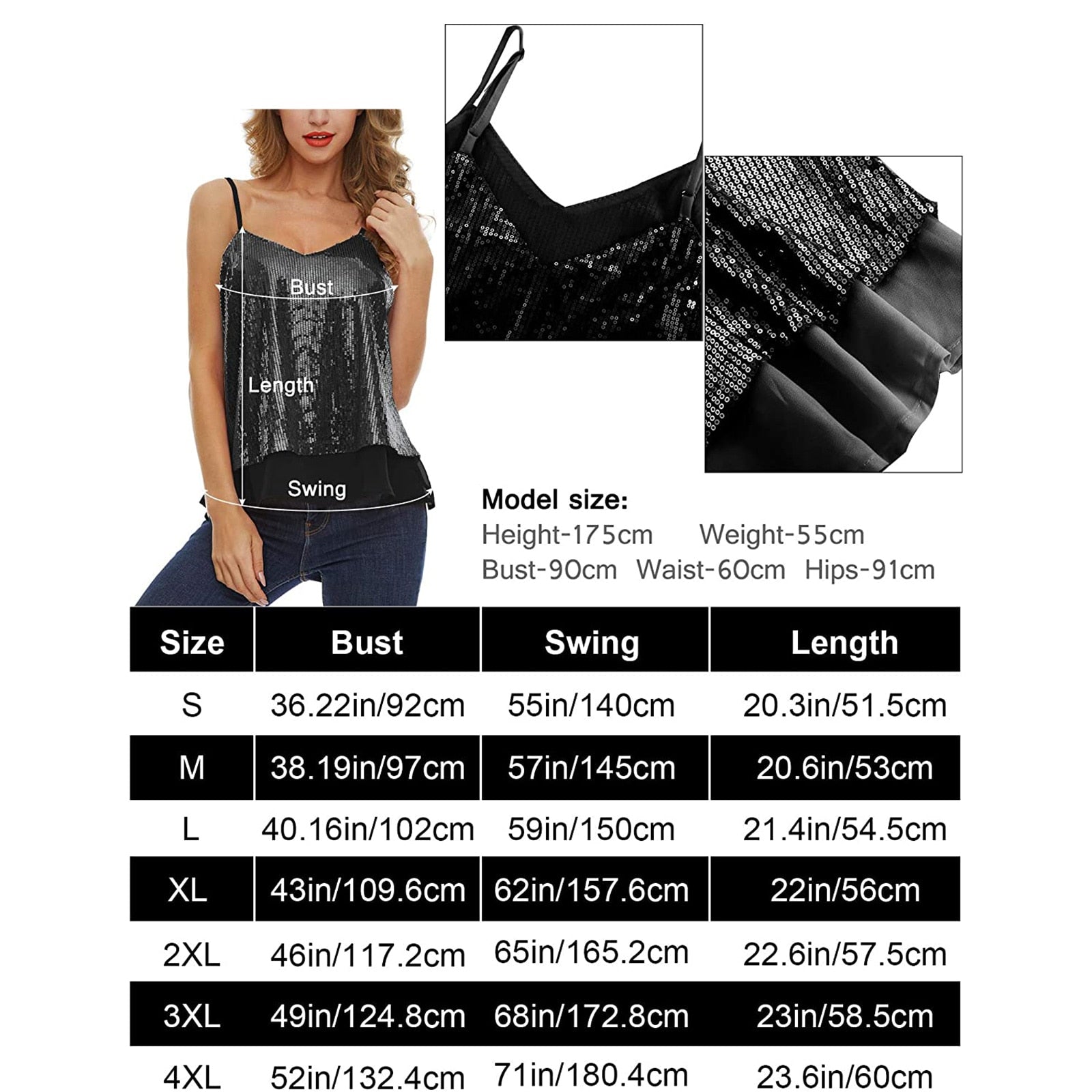 Women Sequins Camisloes with See-through Mesh Sexy Spaghetti Strap Backless Tank Tops Party Club Shiny Vests Summer Clothes