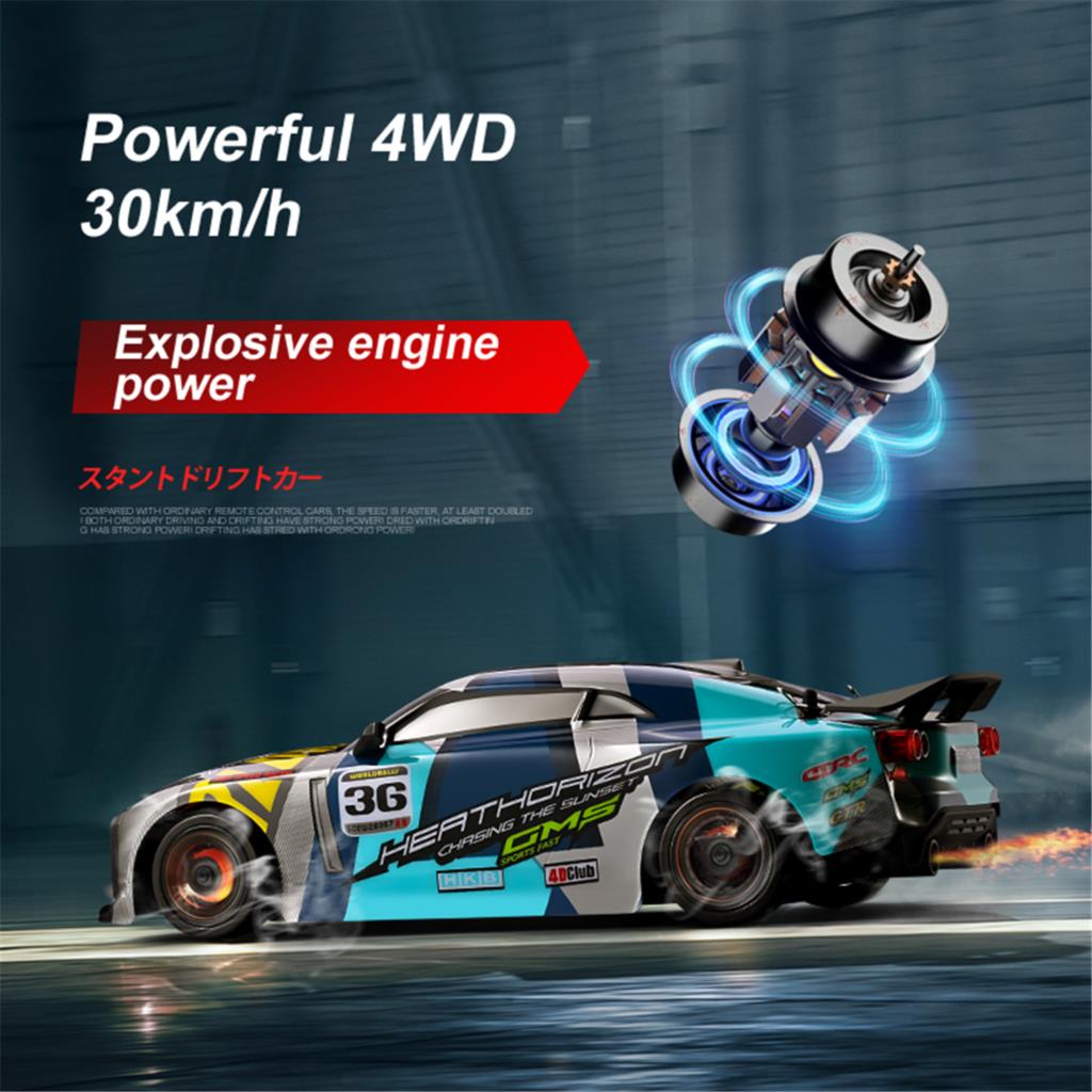 RC Car Professional H4 Remote Control 4WD High-Speed Drift Big Horsepower Off-road  Climbing Racing Toy For Children Kids Gifts