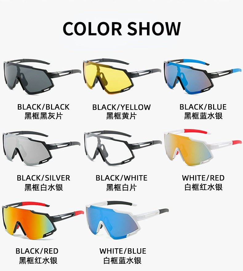 Cycling Sunglasses UV 400 Protection Polarized Riding Glasses Running Sports Mountaineering Goggles Sunglasses for Men and Women