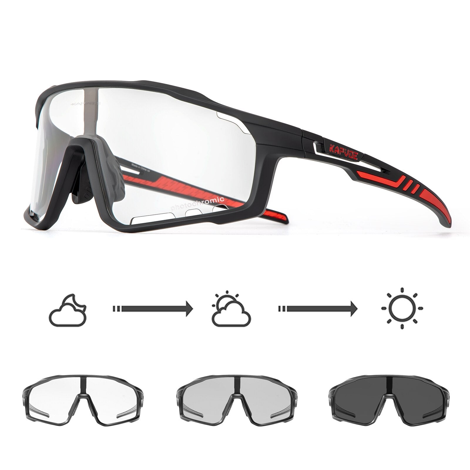 New Photochromic Cycling Glasses Mtb Sunglasses for Men Women Sport Speed Road Mountain Bike Bicycle Cycl Eyewear Goggle