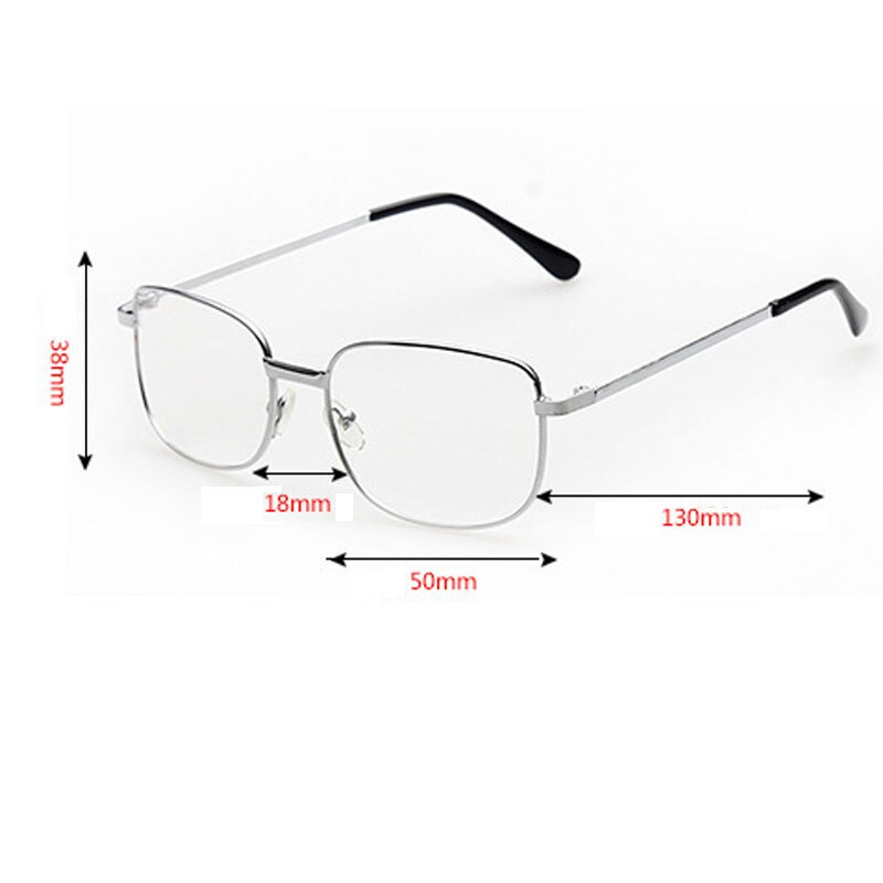 Unisex Metal Frame Reading Glasses Vintage Prescription Presbyopia Eyeglasses Hyperopia Eyewear Diopter 0 to +4.0 for Men Women