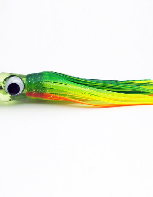 Load image into Gallery viewer, 1PCS Sea Fishing Lure 55g/17CM Boat Fishing Troll Bait Acrylic Resin Octopus Bionic Squid Fishing Bait Feather Skirt
