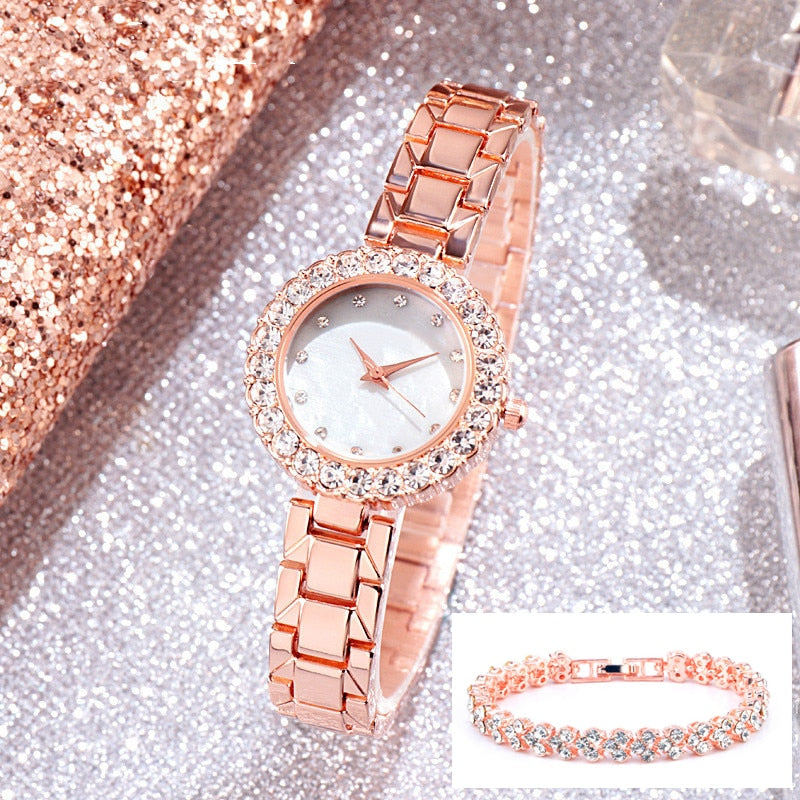 Watch For Women Watches 2022 Best Selling Products Luxury Watch Luxury Brand Reloj Mujer Watch Bracelet Set Diamond Steel Band