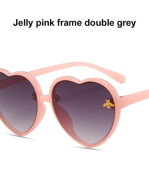 Load image into Gallery viewer, 2022 Fashion Brand Heart Sunglasses Children Retro Cute Pink Cartoon Sun Glasses Frame Girls Boys Baby Sunglasses UV400 Eyewear
