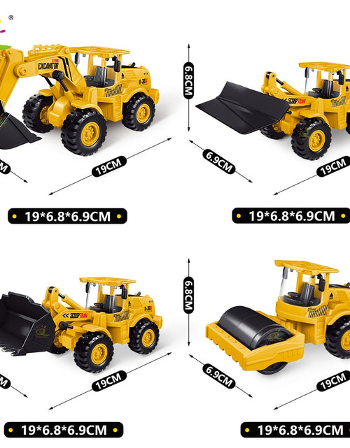 Load image into Gallery viewer, Engineering Plastic Inertia Car City Construction Excavator Crane Dump Truck Classic Vehicle Toys For Children
