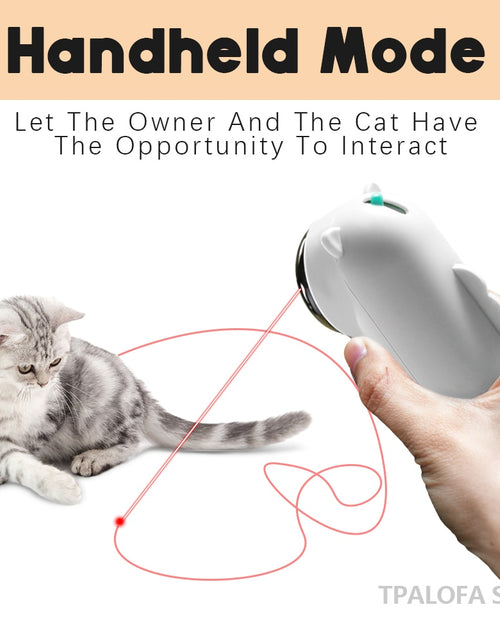 Load image into Gallery viewer, Automatic Cat Toys Interactive Smart Teasing Pet LED Laser Indoor Playing Cat Toy Handheld Electric Toys For Cats Accessories
