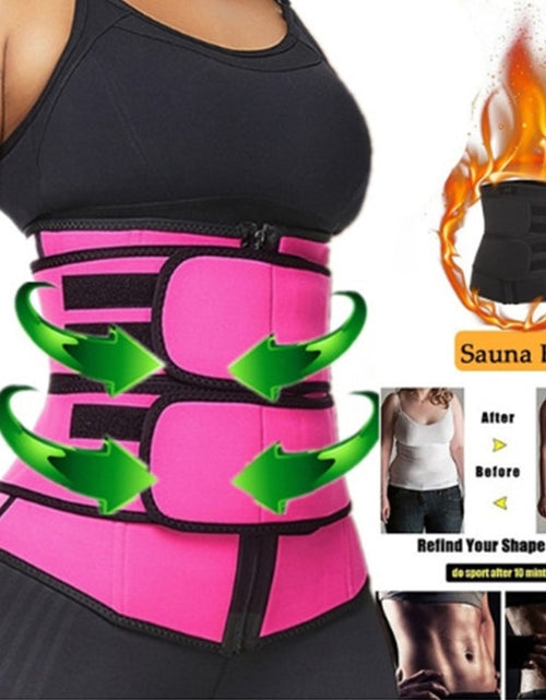 Load image into Gallery viewer, Shaperwear Waist Trainer Neoprene Sauna Belt for Women Weight Loss Cincher Body Shaper Tummy Control Strap Slimming Fitness Belt
