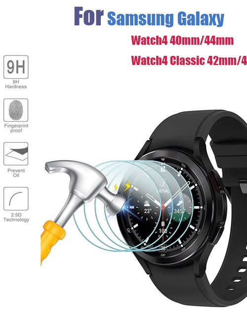 Load image into Gallery viewer, 9H Tempered Glass for Samsung Galaxy Watch 4 5 40/44mm Classic 42/46mm Watch 3 41/45mm  Anti Scrach Film HD Screen Protectors
