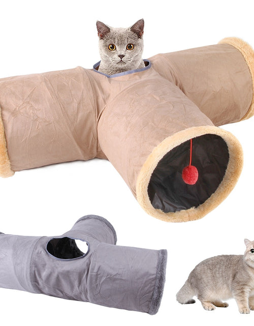 Load image into Gallery viewer, Cats Tunnel Foldable Pet Cat Toys Kitty Pet Training Interactive Fun Toy Tunnel Bored For Puppy Kitten Rabbit Play Tunnel Tube
