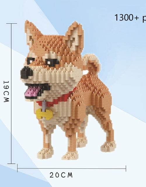 Load image into Gallery viewer, Dog Model Mini Building Block Toys Set for Kid Boy Girls Adult Beginner Teddy Hughes Corgi Collie Pet Style Bricks
