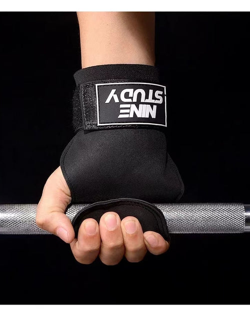 Load image into Gallery viewer, New Leather Gym Gloves Pull-ups Lifting Gymnastic Crossfit Anti-Skid Belt Wraps Support Palm Protection Pads Fitness Accessories
