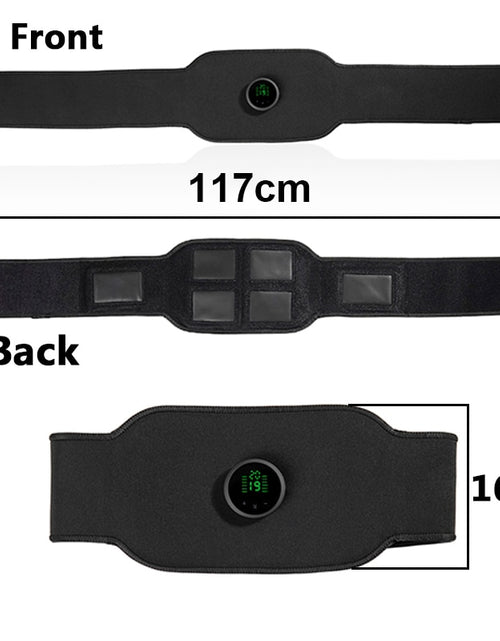 Load image into Gallery viewer, Body Abdominal Muscle Trainer Stimulator EMS Fitness Belt Electronic Toning Slimming Belts Abdomen Waist Support OK Fabrics
