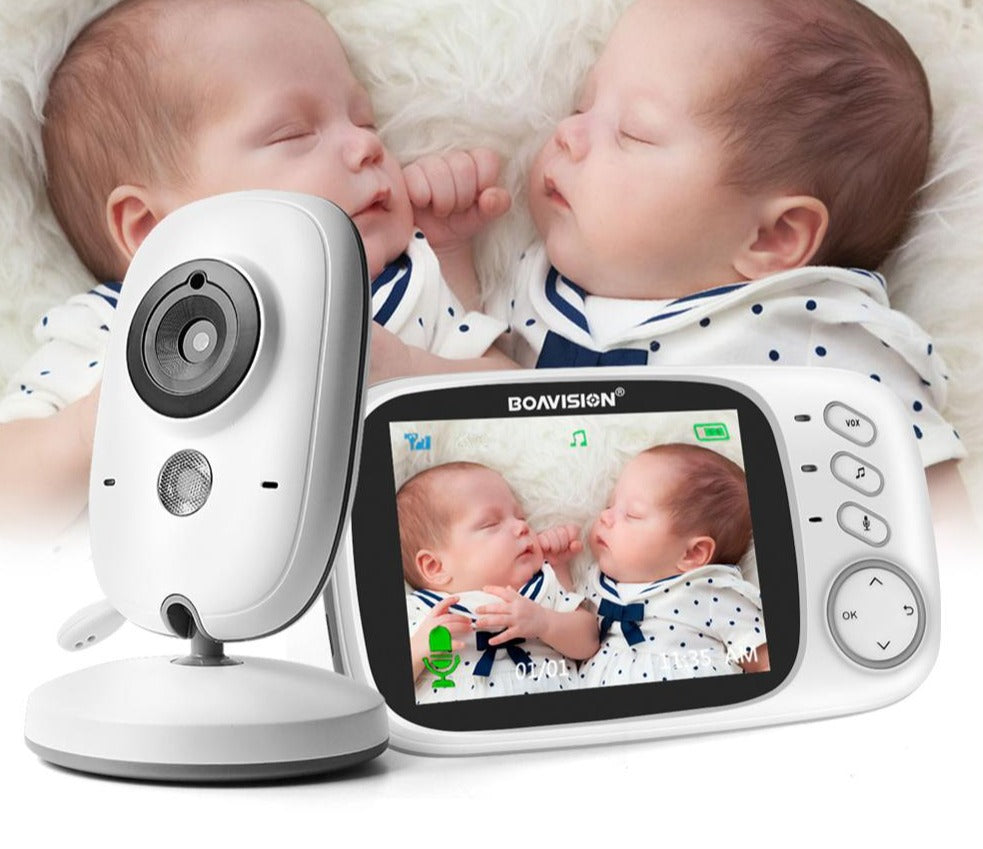 Video Baby Monitor 2.4G Wireless With 3.2 Inches LCD 2 Way Audio Talk Night Vision Surveillance Security Camera Babysitter