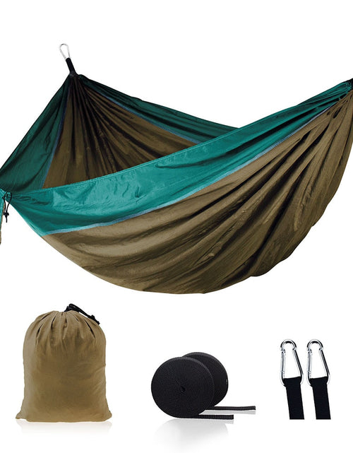 Load image into Gallery viewer, 86x35inch Outdoor Single Camping Hammock High Quality Portable Lightweight Parachute Hammocks for Park Travel Adventure Patio
