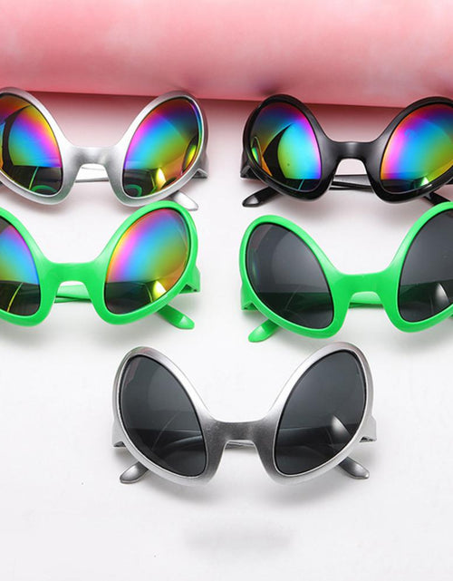 Load image into Gallery viewer, New Alien Glasses Funny Holiday Party Sunglasses Halloween Adults Kid Party Supplies Rainbow Lenses ET Sun Glasses Shades
