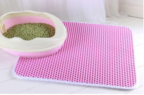 Load image into Gallery viewer, Waterproof Pet Cat Litter Mat Double Layer Pet Litter Box Mat Non-slip Sand Cat Pad Washable Bed Mat Clean Pad Products
