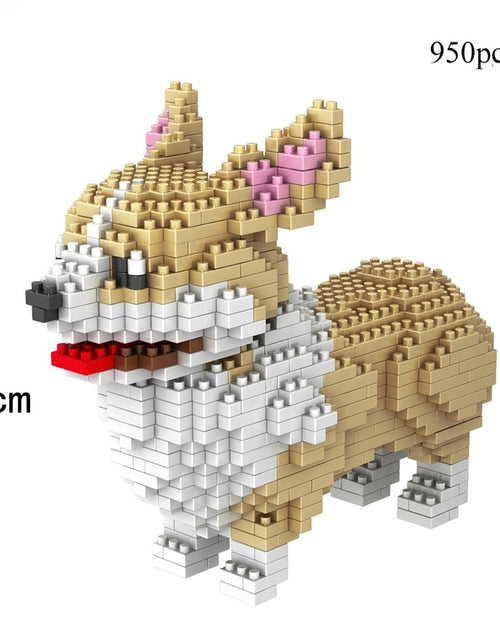 Load image into Gallery viewer, Dog Model Mini Building Block Toys Set for Kid Boy Girls Adult Beginner Teddy Hughes Corgi Collie Pet Style Bricks
