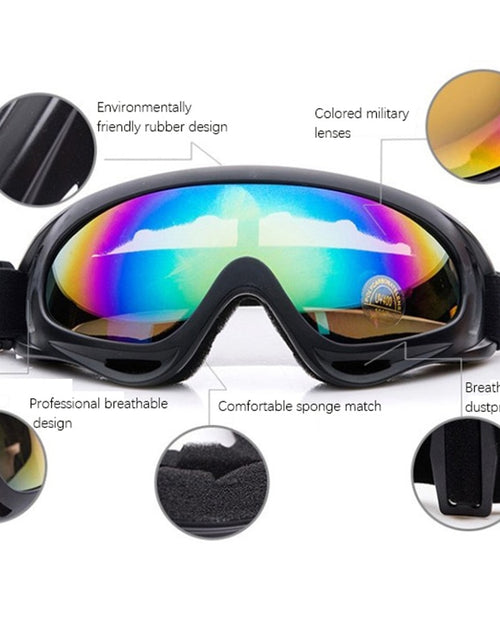 Load image into Gallery viewer, 1 Pcs Winter Skiing Glasses Goggles Outdoor Sports CS Glasses Ski Goggles UV400 Dustproof Moto Cycling
