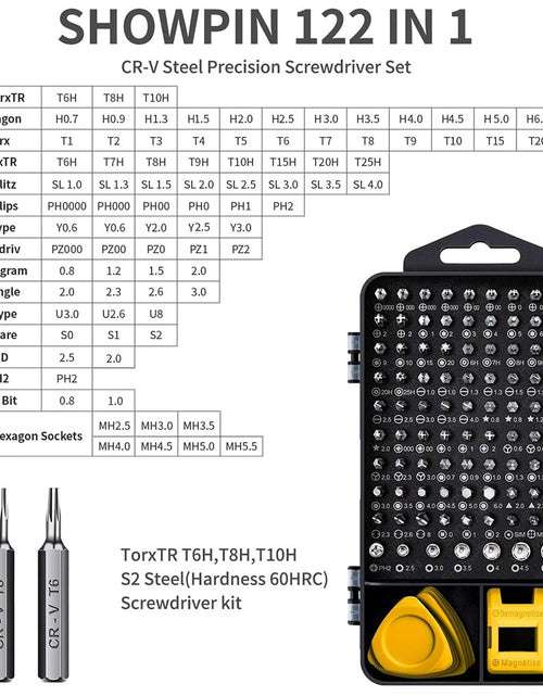 Load image into Gallery viewer, Computer Repair Kit,122 in 1 Magnetic Laptop Screwdriver Kit, Precision Screwdriver Set, Small Impact Screw Driver Set with Case
