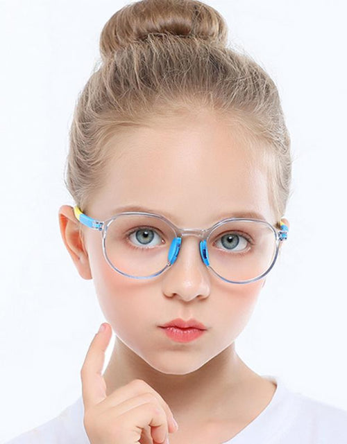 Load image into Gallery viewer, 2022 TR90 Round Blue Light Kids Glasses Silicone Flexible Optical Frame Boys Girls Computer Transparent Blocking Eyeglasses
