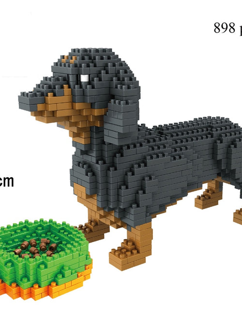 Load image into Gallery viewer, Dog Model Mini Building Block Toys Set for Kid Boy Girls Adult Beginner Teddy Hughes Corgi Collie Pet Style Bricks
