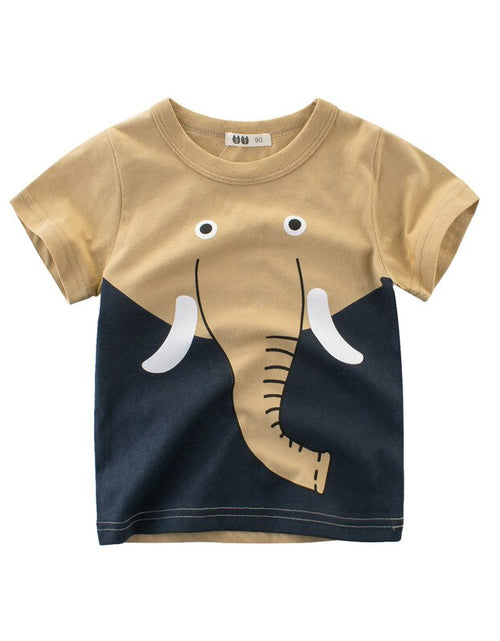 Load image into Gallery viewer, Baby Boy  Summer T-Shirts Kids Toddler Children Cartoon Animals Shark Dinosaur Print Cotton Tee Tops Clothes
