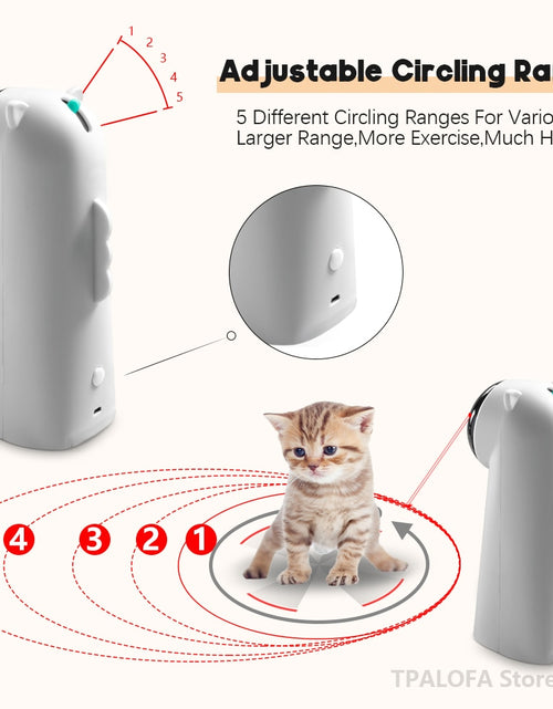 Load image into Gallery viewer, Automatic Cat Toys Interactive Smart Teasing Pet LED Laser Indoor Playing Cat Toy Handheld Electric Toys For Cats Accessories
