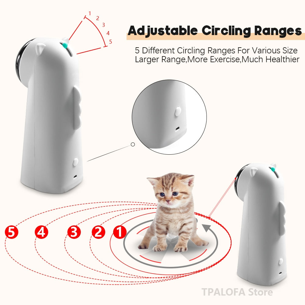 Automatic Cat Toys Interactive Smart Teasing Pet LED Laser Indoor Playing Cat Toy Handheld Electric Toys For Cats Accessories