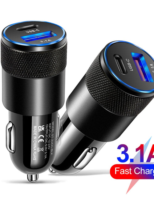 Load image into Gallery viewer, 70W PD Car Charger USB Type C Fast Charging Car Phone Adapter for iPhone 14 13 12 Xiaomi Huawei Samsung S21 S22 Quick Charge
