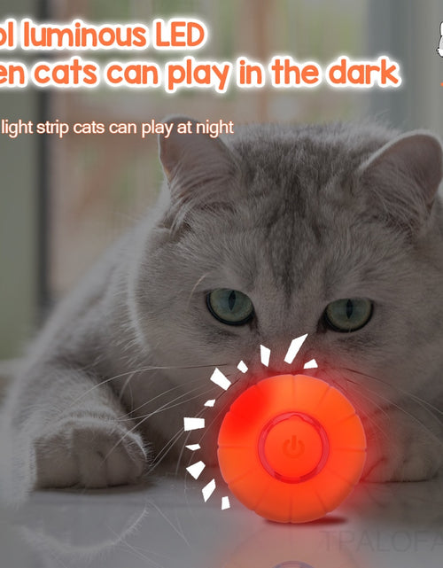 Load image into Gallery viewer, Pet Smart Cat Toy Electric Automatic Bounce Cat Ball Silicone Cat Interactive Toys Self-moving Kitten Toys for Indoor Playing
