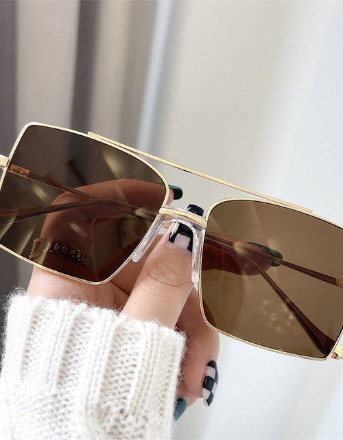 Load image into Gallery viewer, Square Sunglasses Women 2022 Fashion Shades For Sunshades Luxury Vintage Moda Feminina Lunette De Soleil Femme Zonnebril Dames
