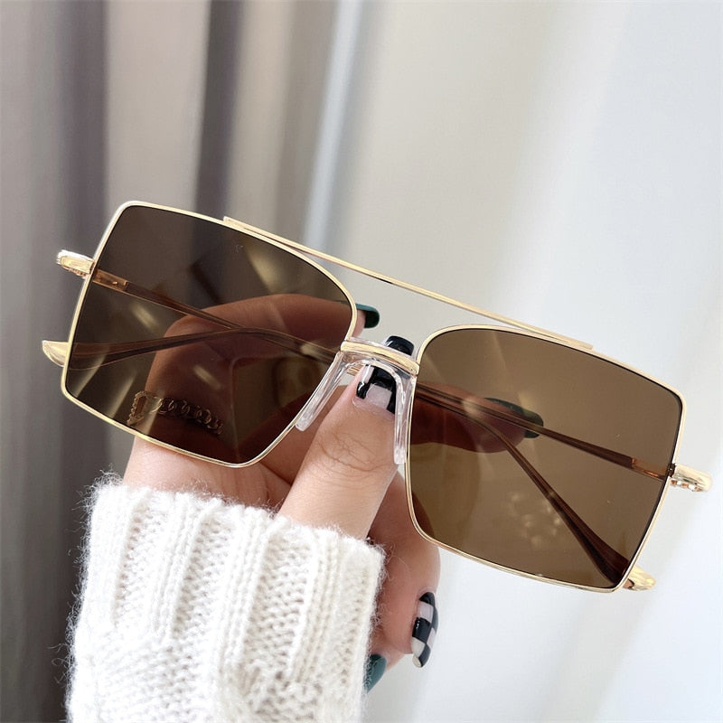 Square Sunglasses Women 2022 Fashion Shades For Sunshades Luxury Vintage Moda Feminina Lunette De Soleil Femme Zonnebril Dames