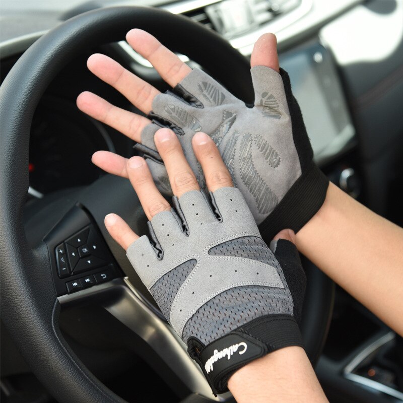 Women Cycling Sports Gloves Highway Mountain Bike Bicycle Thickening Anti-slip Shockproof Gel Pad Bicycle MTB Half Finger Glove