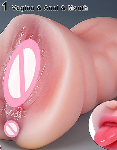 Load image into Gallery viewer, Sex Toys for Men Artificial Vagina Pussy Vagina Sextoys Silicone Male Masturbators for adults 18 sucking machine sexulaes toys
