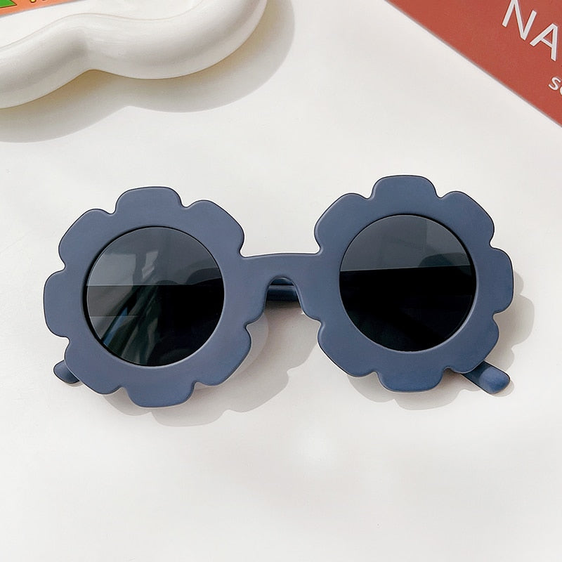 New Kids Sunglasses Children Round Flower Sunglasses Girls Boys Baby Sport Shades Glasses UV400 Outdoor Sun Protection Eyewear