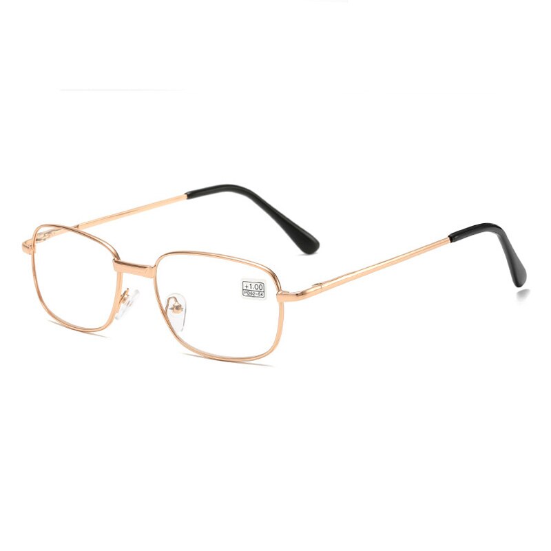 Unisex Metal Frame Reading Glasses Vintage Prescription Presbyopia Eyeglasses Hyperopia Eyewear Diopter 0 to +4.0 for Men Women