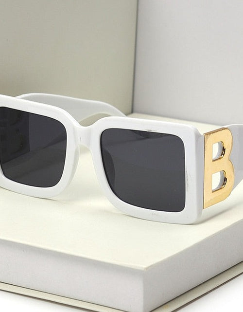 Load image into Gallery viewer, 2023  Fashion Trendy Oversized  Square Frame Sunglasses Women Men The Letter B  Retro Rectangle Sunglasses Brand Designer
