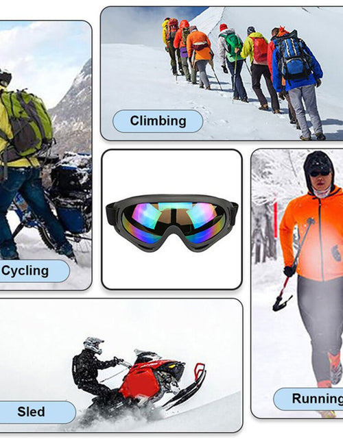 Load image into Gallery viewer, 1 Pcs Winter Skiing Glasses Goggles Outdoor Sports CS Glasses Ski Goggles UV400 Dustproof Moto Cycling
