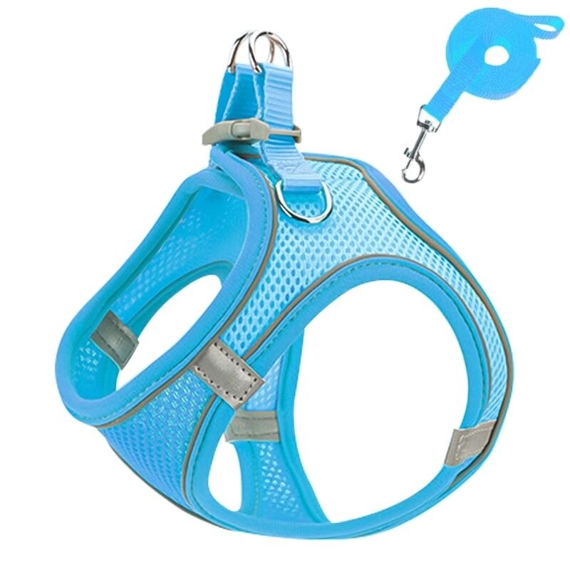 Adjustable Cat Harness Leash Escape Proof Kitten Dog Harness For Cat Small Dog Breathable Cat Harness Lead Leash Pet Accessories