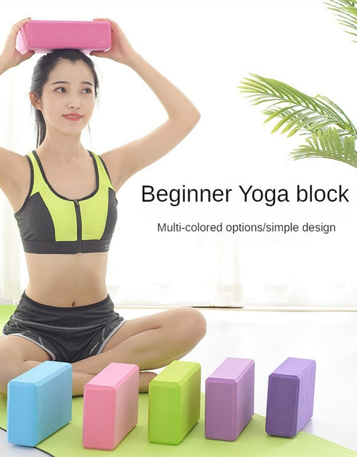 Load image into Gallery viewer, EVA Foam Yoga Block Props Brick Gym Pilates Yoga Column Back Exercise BodyBuilding Fitness Sport Workout Equipment for Home
