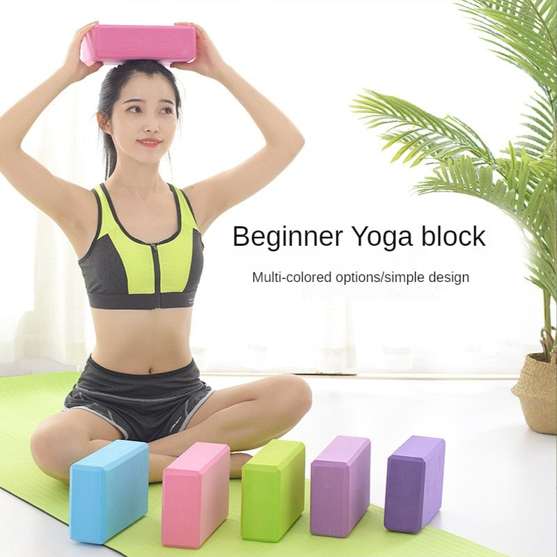 EVA Foam Yoga Block Props Brick Gym Pilates Yoga Column Back Exercise BodyBuilding Fitness Sport Workout Equipment for Home